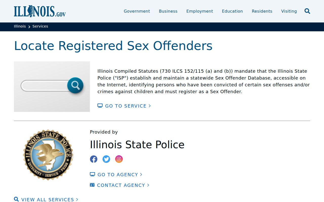 Kankakee County sex offender lookup Illinois registry service